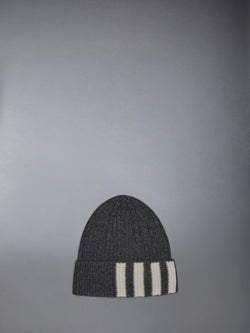 CASHMERE 4-BAR CUFF BEANIE