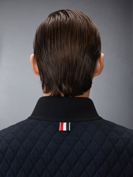 MERINO WOOL INTARSIA JACQUARD WORK JACKET