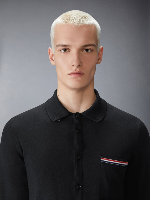 MERINO WOOL JERSEY STITCH LONG SLEEVE SHIRT - image 5