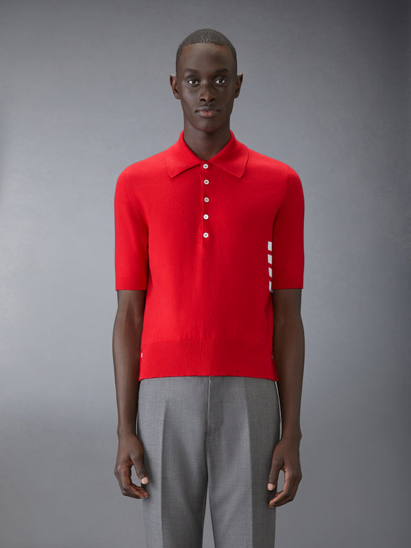 COTTON 4-BAR RELAXED FIT POLO - image 1