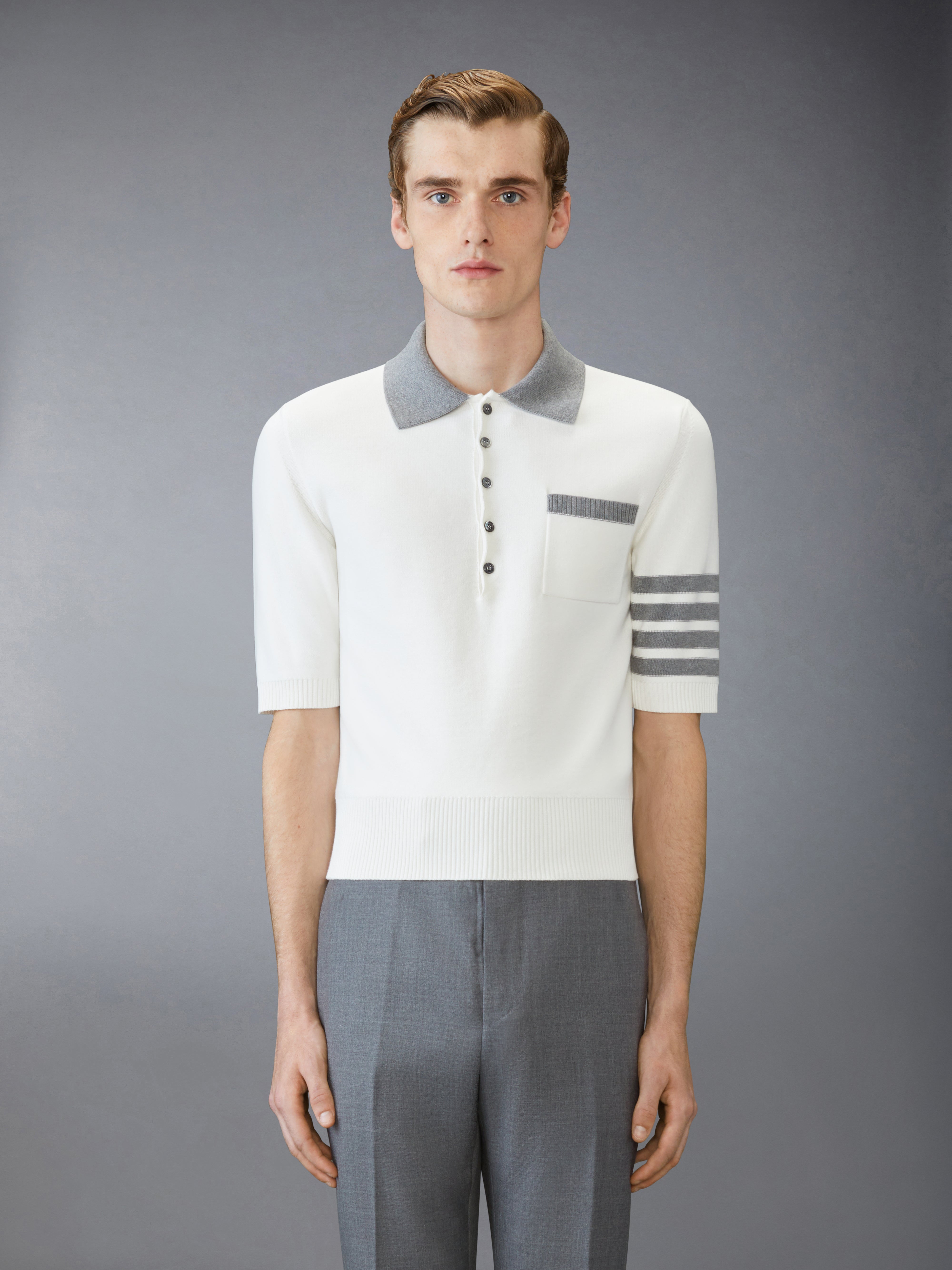 トムブラウン　ポロシャツ　Lサイズ THOM BROWNE. NEW YORK(トムブラウンニューヨーク) / ポロシャツ