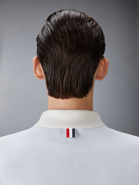 TEXTURED STRIPE STITCH 4-BAR RELAXED FIT POLO