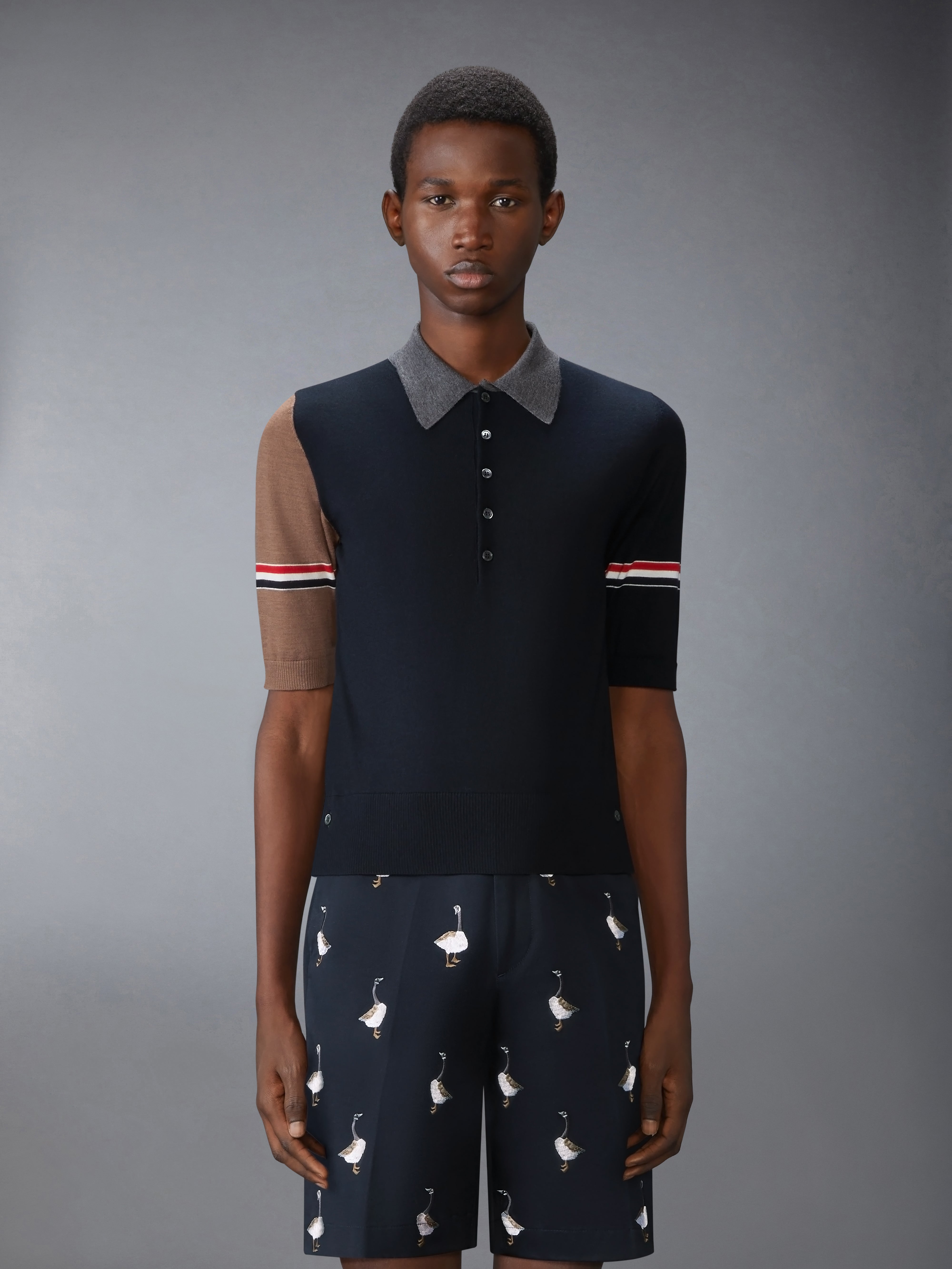 Fine Merino Wool Funmix Polo | Thom Browne