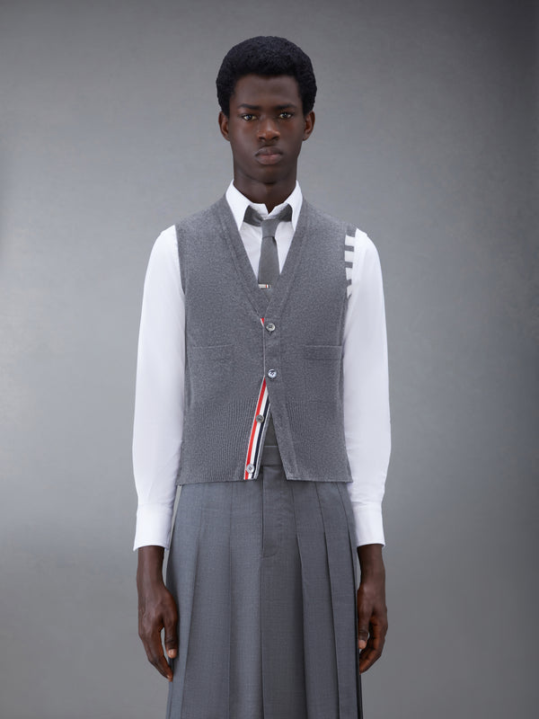 CLASSIC CASHMERE 4-BAR V-neck CARDIGAN VEST - featured image