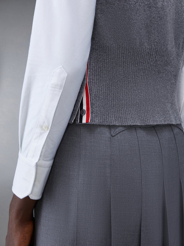 CLASSIC CASHMERE 4-BAR V-NECK CARDIGAN VEST - image 5