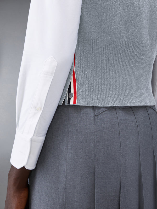 CASHMERE 4-BAR CLASSIC CARDIGAN VEST - image 5