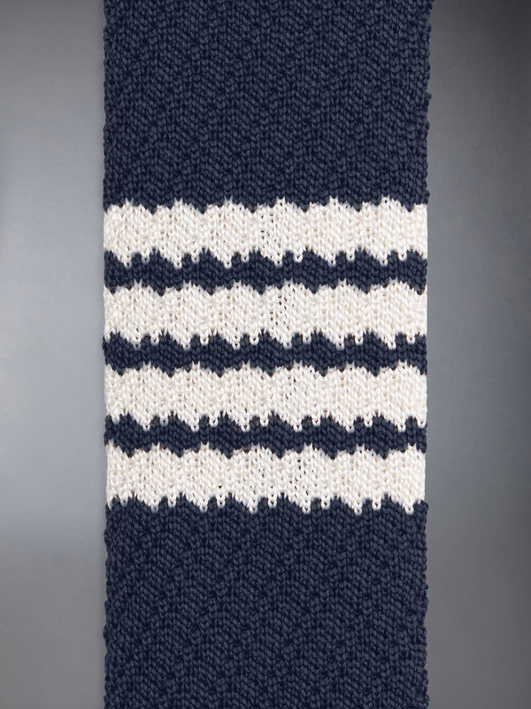 SILK 4-BAR KNIT TIE - image 2