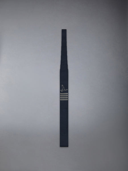GEESE ICON JACQUARD 4-BAR SILK KNIT TIE