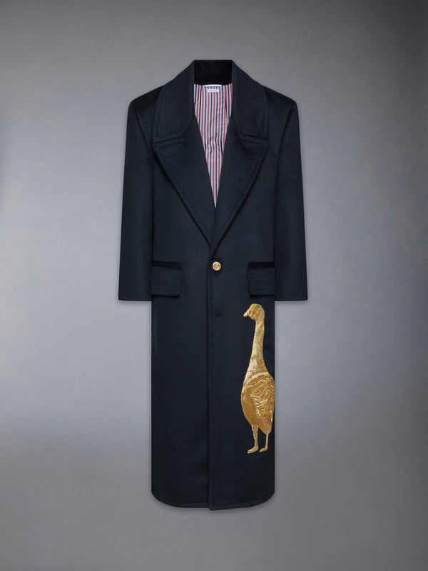 CASHMERE EMBROIDERED APPLIQUE OVERCOAT - featured image