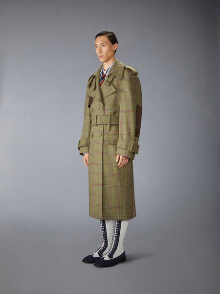 HUNTING TWEED OVERSIZED TRENCH