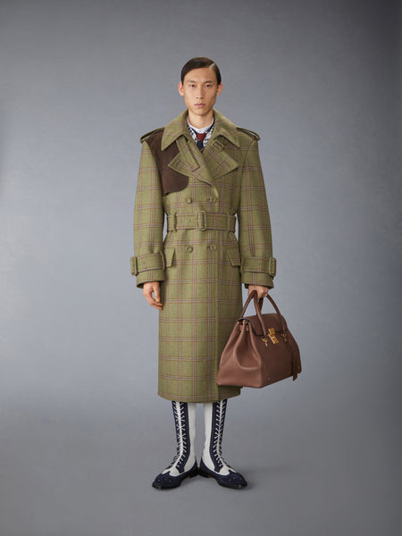 HUNTING TWEED OVERSIZED TRENCH