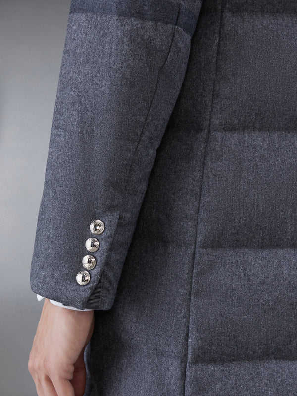 ダウン入り フランネル 4BAR バルカラー オーバーコート - image 5