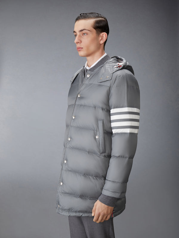 MATTE FINISH NYLON DOWN FILL 4-BAR HOOD COAT - image 6