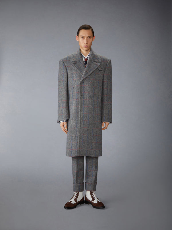 HUNTING TWEED OVERSIZED PEACOAT - image 1