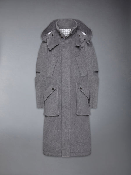 カシミア ウォータープルーフ フード付き パーカージャケット