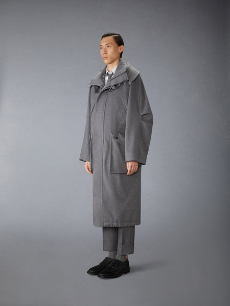 カシミア ウォータープルーフ フード付き パーカージャケット