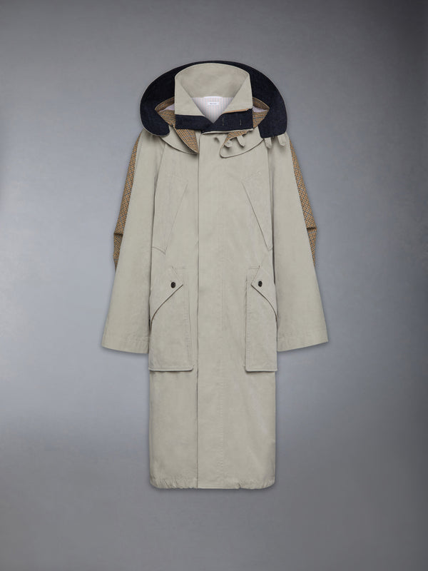 WAXED TECH HOODED PARKA - featured image