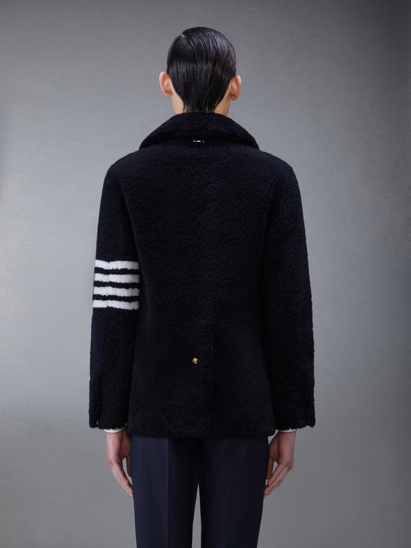SHEARLING 4-BAR UNCONSTRUCTED PEACOAT - image 2