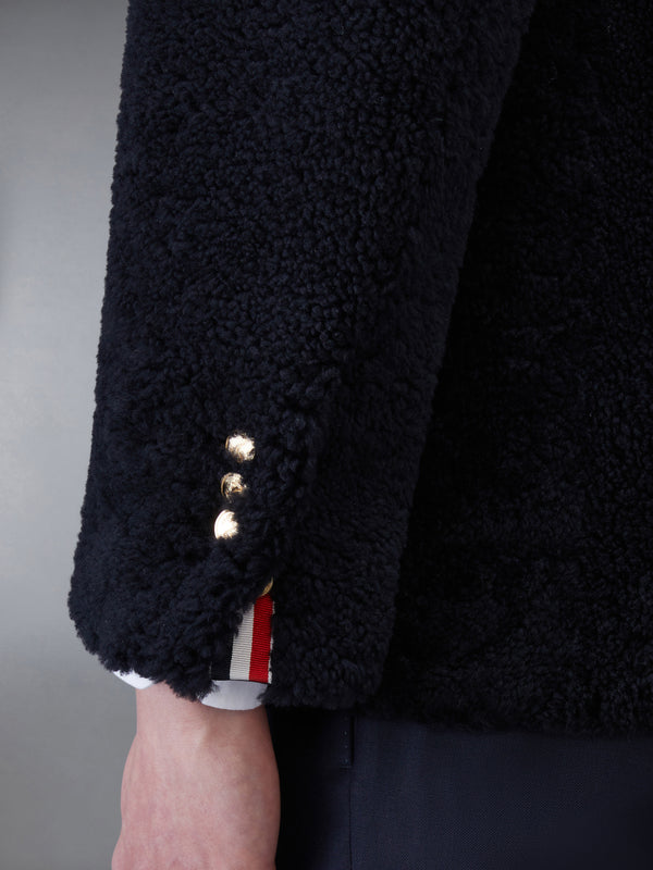 SHEARLING 4-BAR UNCONSTRUCTED PEACOAT - image 5