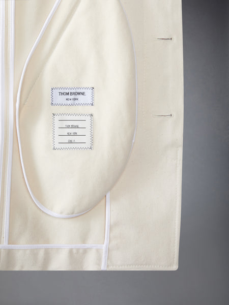 CROPPED BAL COLLAR DENIM JACKET