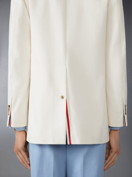 CROPPED BAL COLLAR DENIM JACKET