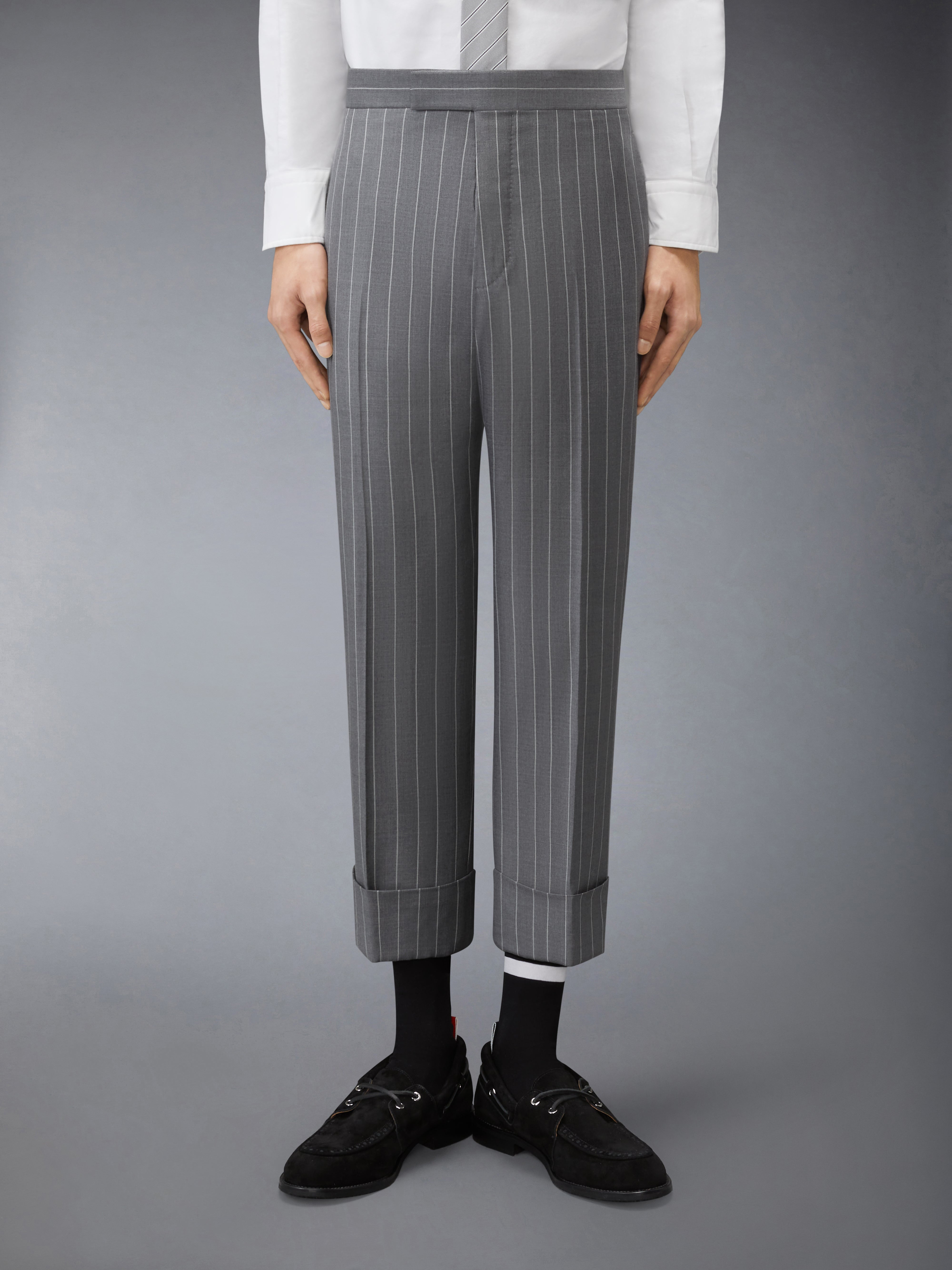 Chalk Stripe Trouser | Thom Browne