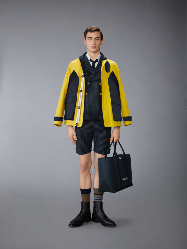 PINSTRIPE HIGH TWIST WOOL SHORTS - image 3