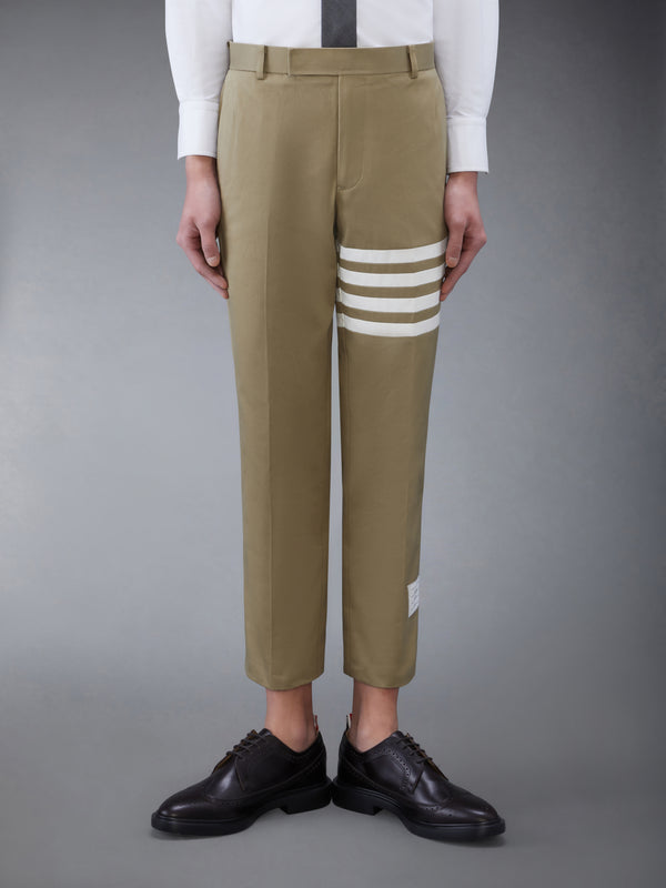 COTTON TWILL 4-BAR UNCONSTRUCTED CHINO TROUSERS - featured image