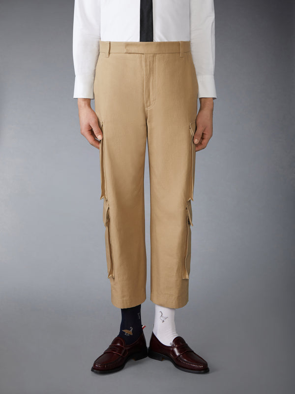 WASHED COTTON UTILITY CHINO CARGO TROUSER - image 1