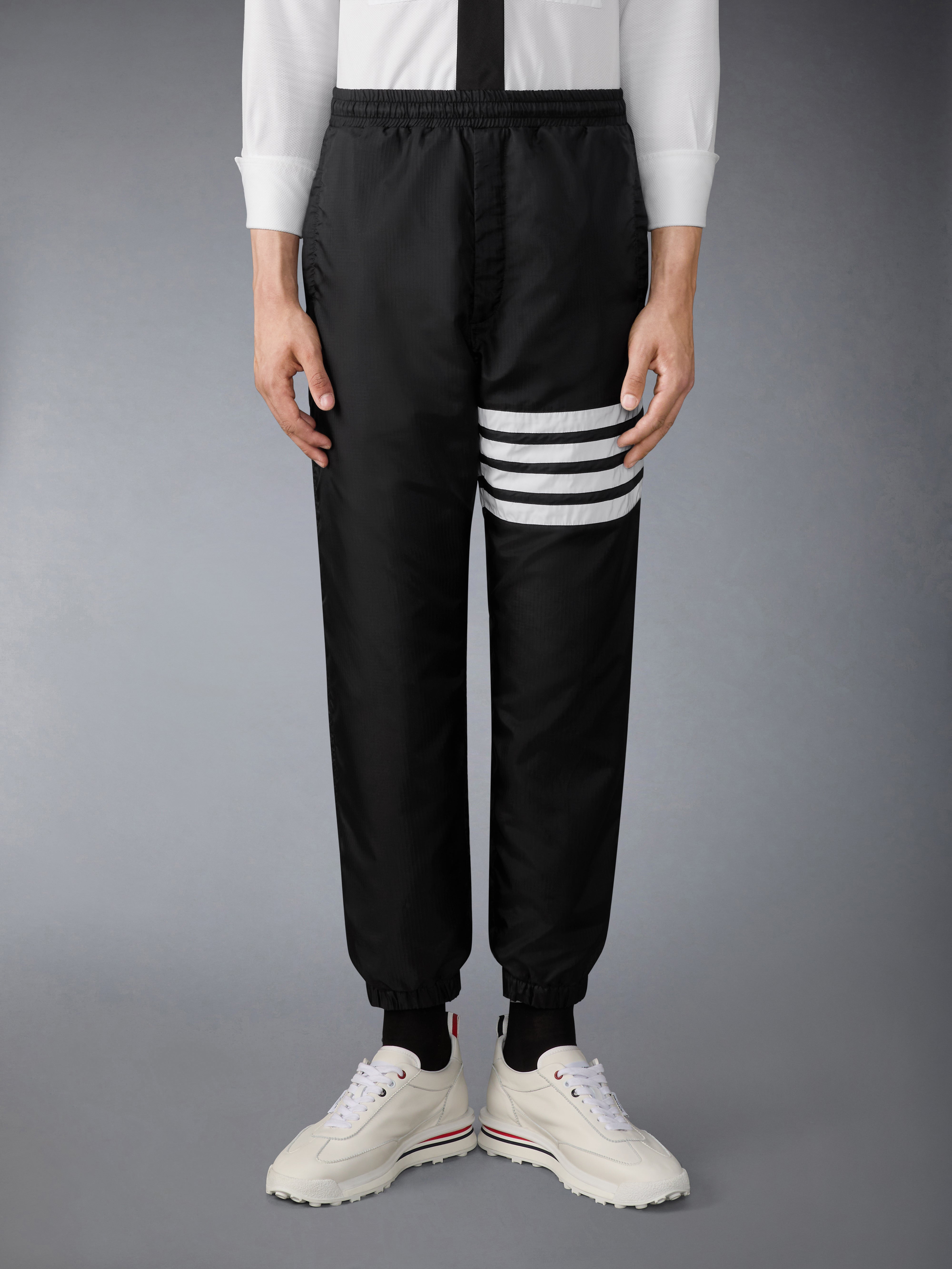 Shiny Ripstop 4-Bar Track Pants | Thom Browne