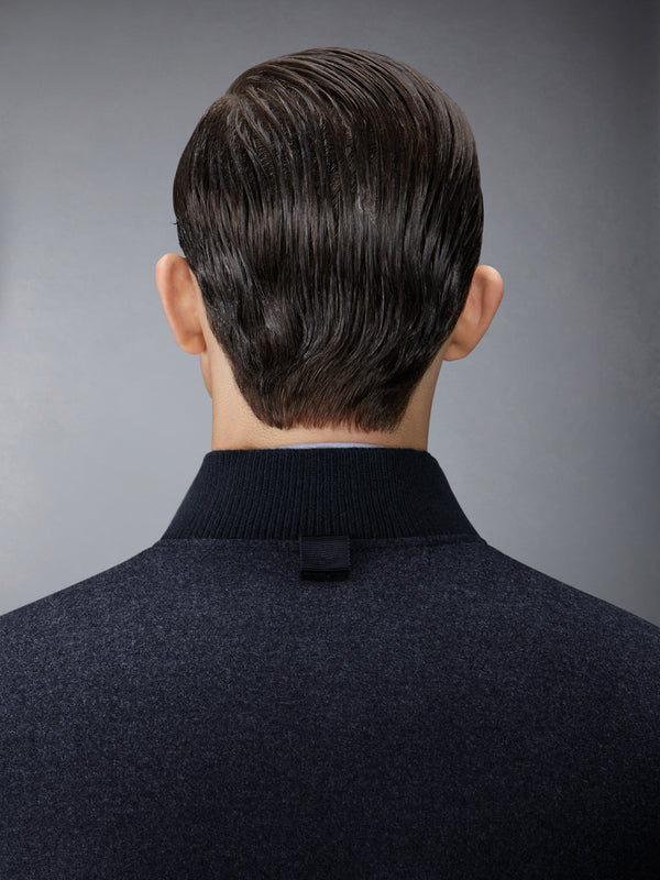 DOWNFILLED SNAP FRONT VEST W/ TONAL GROSGRAIN IN WOOL FLANNEL - image 6