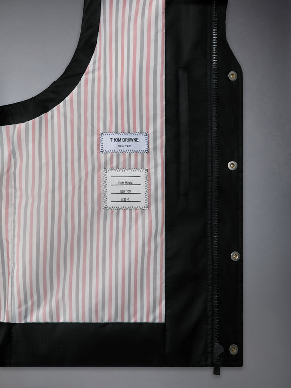 SHINY RIPSTOP LIGHTWEIGHT DOWN FILLED 4-BAR VEST - image 4