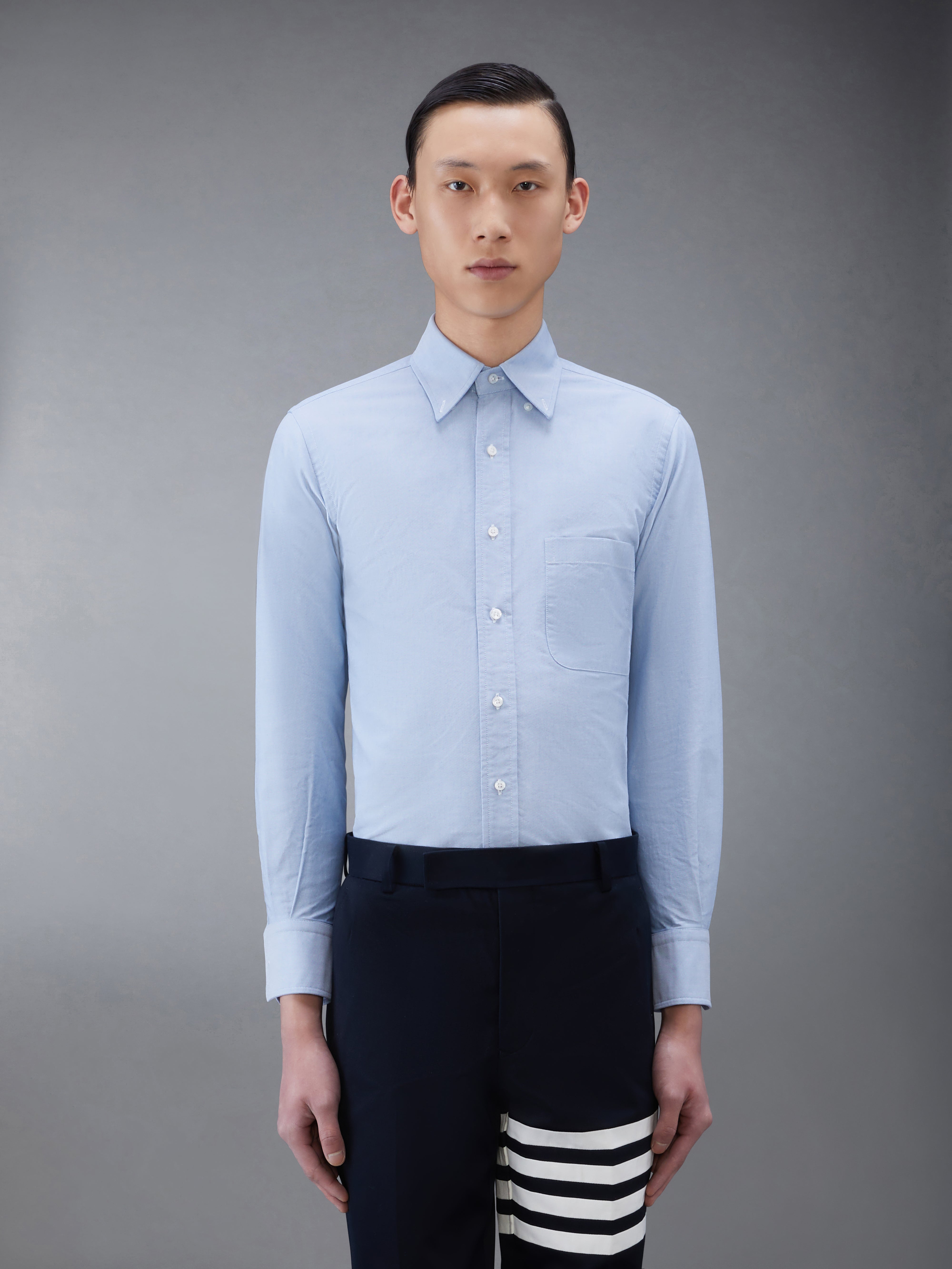 thom browne dress shirt Women's Armband Classic Oxford Shirt in White Size 42