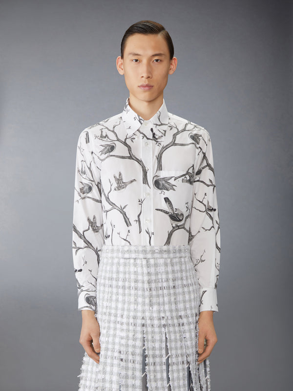 POPLIN BIRD TOILE PRINTED SHIRT - image 1