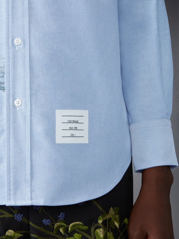 GOOSE SCENIC SATIN STITCH OXFORD SHIRT - image 5