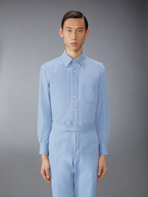 DENIM STRAIGHT FIT SHIRT - image 2