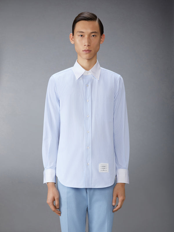 MICRO UNIVERSITY STRIPED POPLIN SHIRT - image 2
