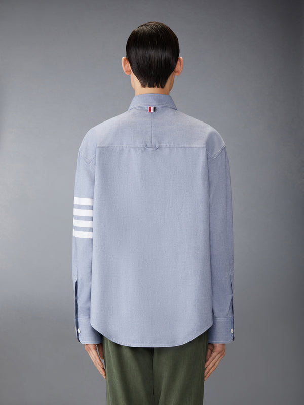 WOVEN FLANNEL 4-BAR OVERSIZED SHIRT - image 2