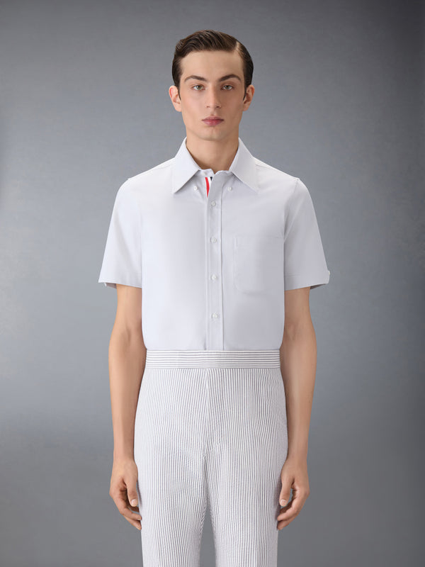 옥스포드 숏 슬리브 셔츠 - image 1