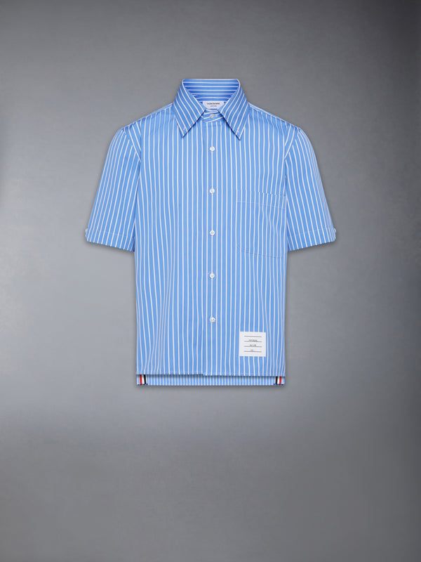 PINSTRIPE POPLIN SHORT SLEEVE SHIRT - image 8