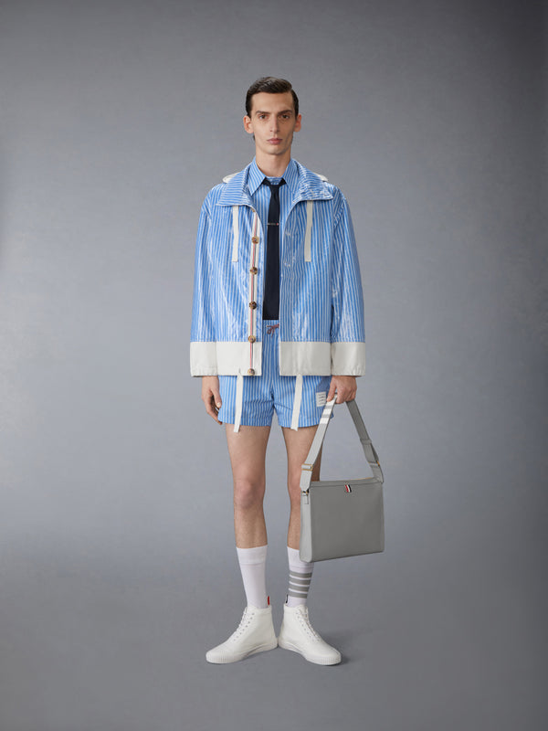 PINSTRIPE POPLIN SHORT SLEEVE SHIRT - image 4