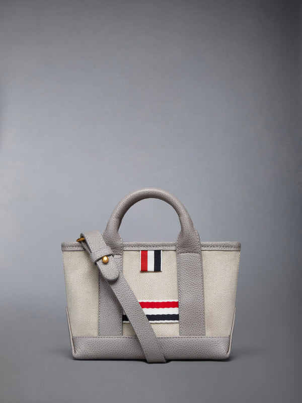 SALT AND PEPPER COTTON CANVAS MICRO TOOL TOTE - featured image