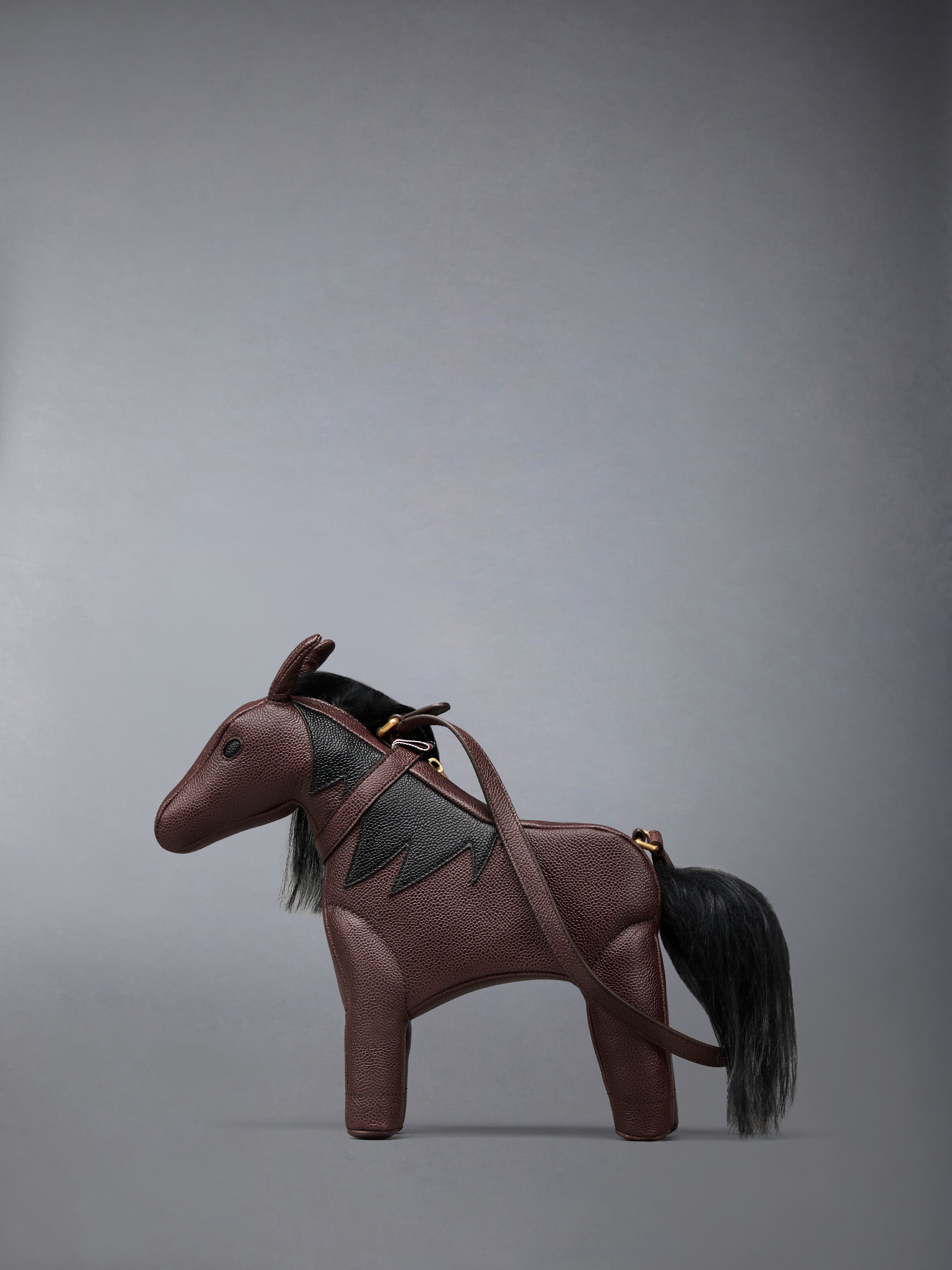 Baby Horse Bag In Pebble Grain Leather | Thom Browne