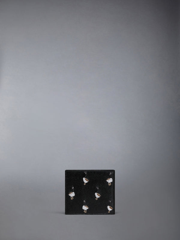 PEBBLE GRAIN GOOSE EMBROIDERY BILFOLD - image 2