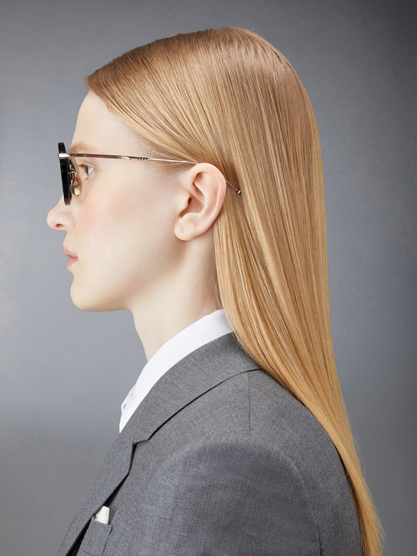 아세테이트 앤 티타늄 라운드 안경 - image 3