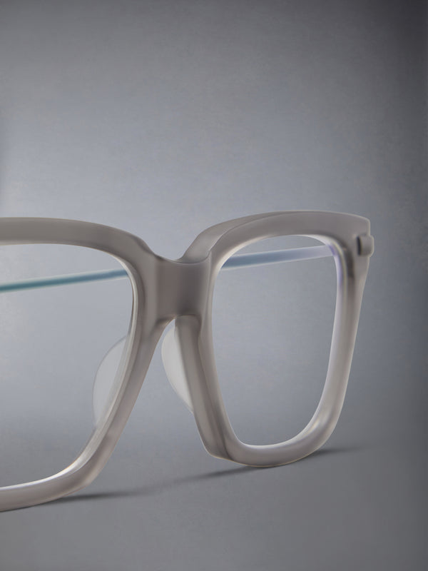 ACETATE AND TITANIUM RECTANGULAR EYEGLASSES - image 7