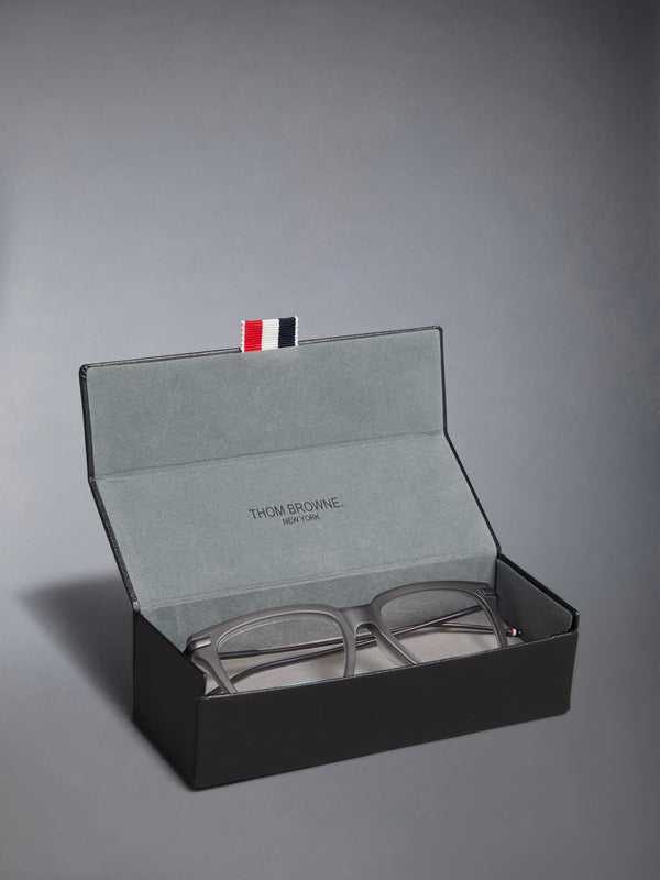 ACETATE AND TITANIUM RECTANGULAR EYEGLASSES - image 8