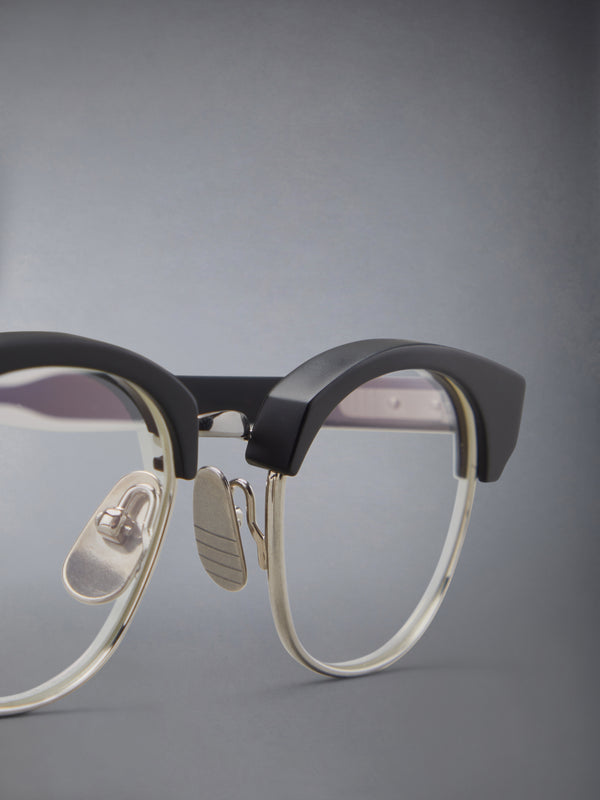 ACETATE AND TITANIUM OVAL EYEGLASSES - image 7
