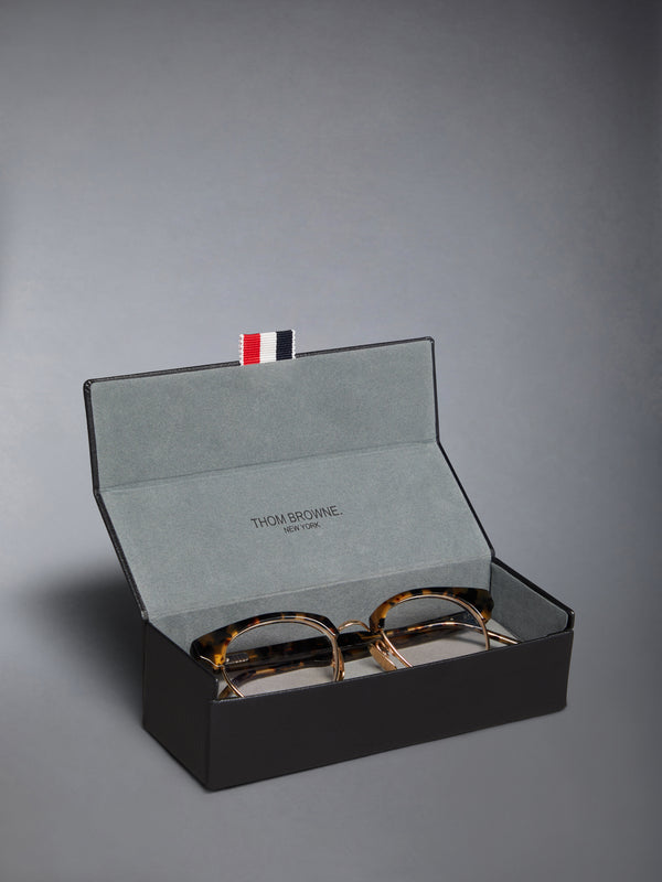 ACETATE AND TITANIUM OVAL EYEGLASSES - image 8
