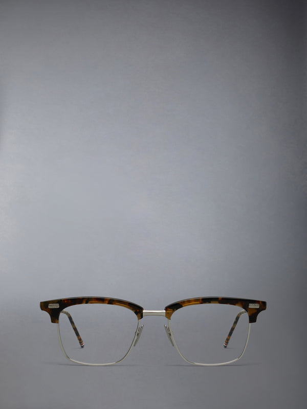 ACETATE AND TITANIUM RECTANGULAR EYEGLASSES - featured image